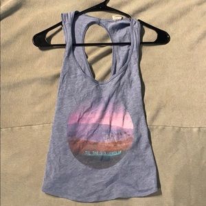 Hollister top with cris cross back